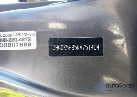 2019 Honda Fit Ex z USA, uszkodzony, nr VIN 3HGGK5H85KM751404